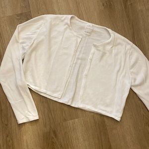 ZARA girl Short white sweater SIZE 10